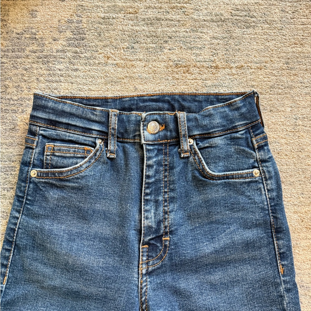 Topshop High Rise Blue Jeans